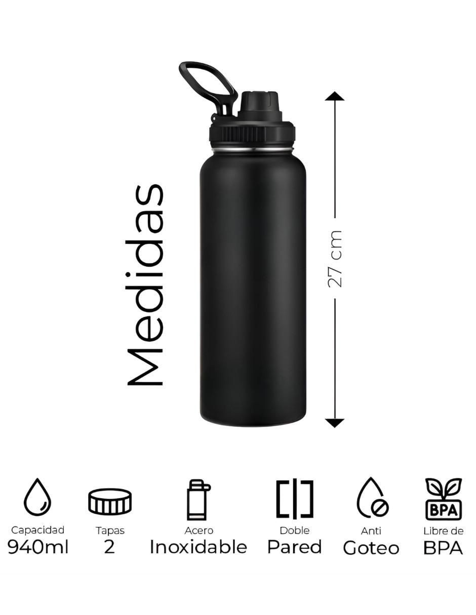 Termo de acero inoxidable con tapa rosca 940 ml 5