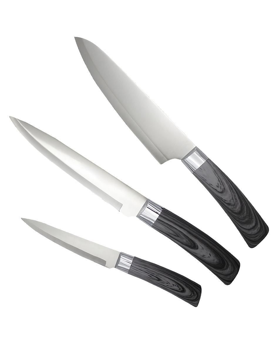 "set de cuchillos/cuchillo" varios queen sense sin familia 3 piezas "piezas"