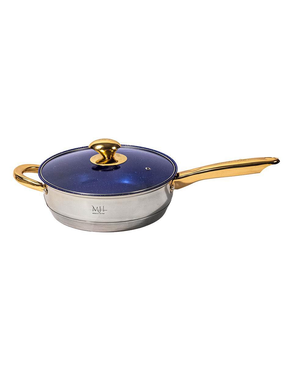 Batería de cocina Santorini de acero inoxidable antiadherente convencional 12 piezas 10