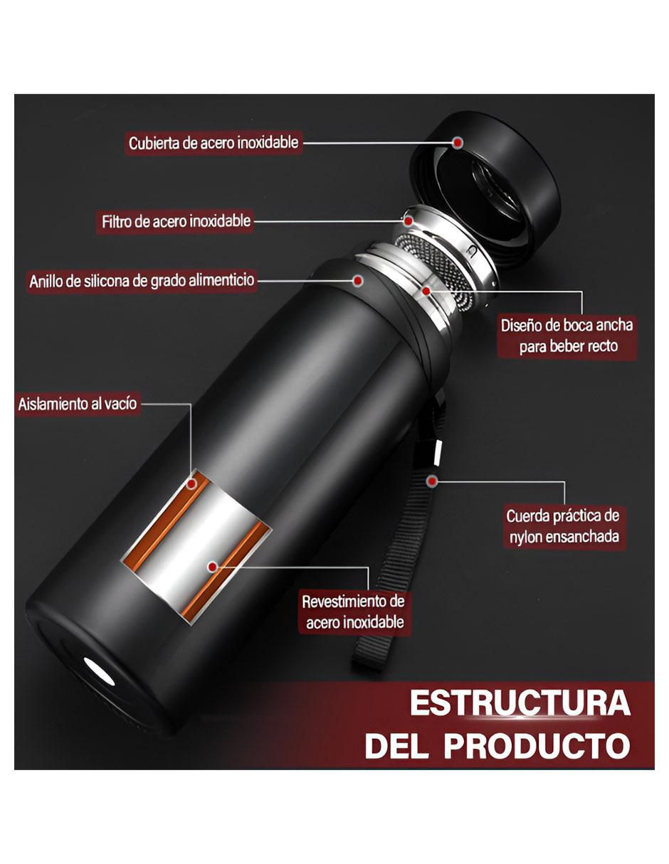 Termo de acero inoxidable con tapa rosca 2