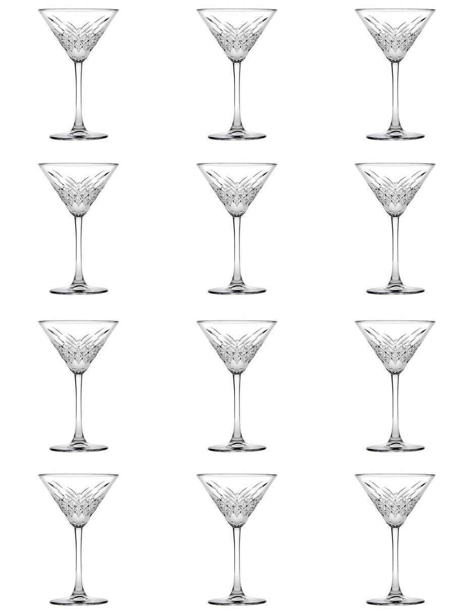 Set de copas para martini de vidrio