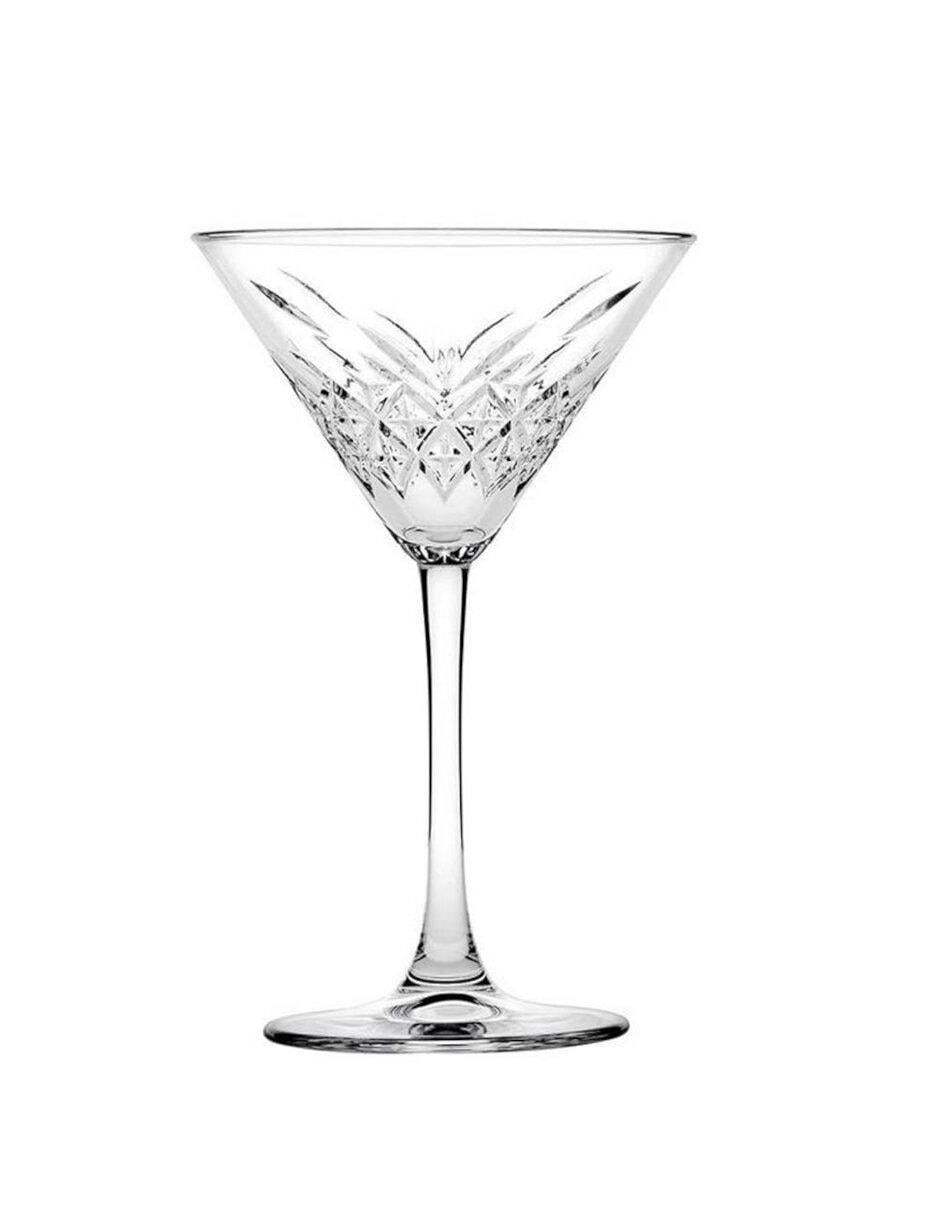 Set de copas para martini de vidrio 2