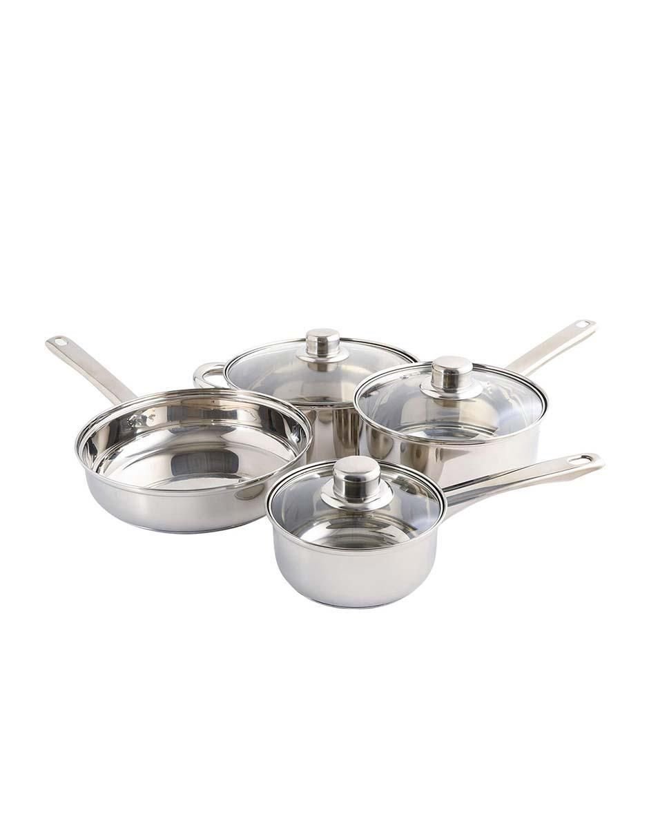Batería de cocina Landon de acero inoxidable antiadherente convencional 7 piezas Batería de cocina Landon de acero inoxidable antiadherente convencional 7 piezas