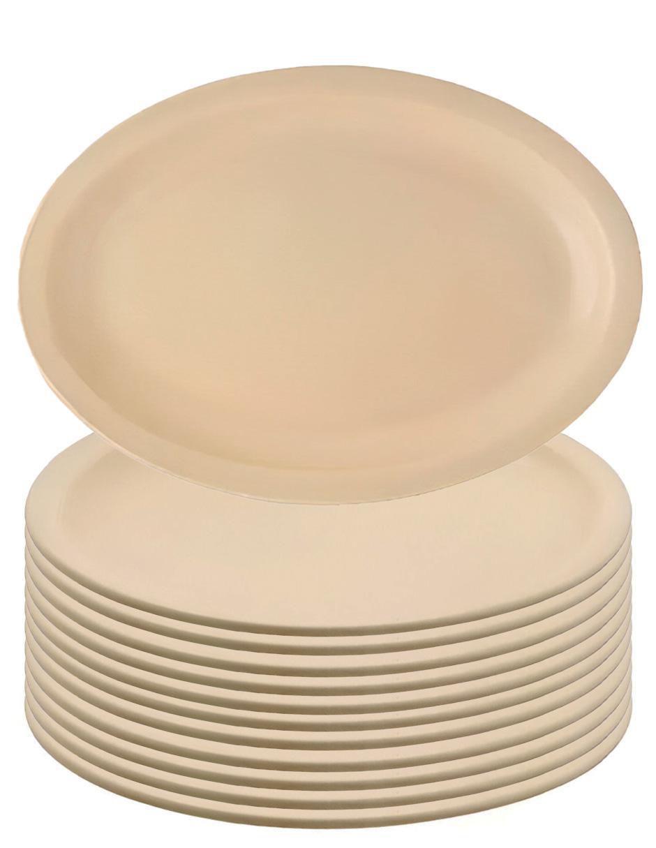 Plato trinche de melamina 12 piezas