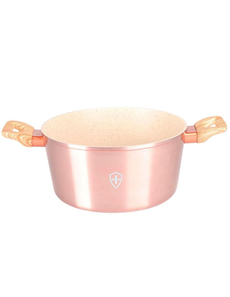 Batería de cocina de aluminio antiadherente minerales naturales 10 piezas 6