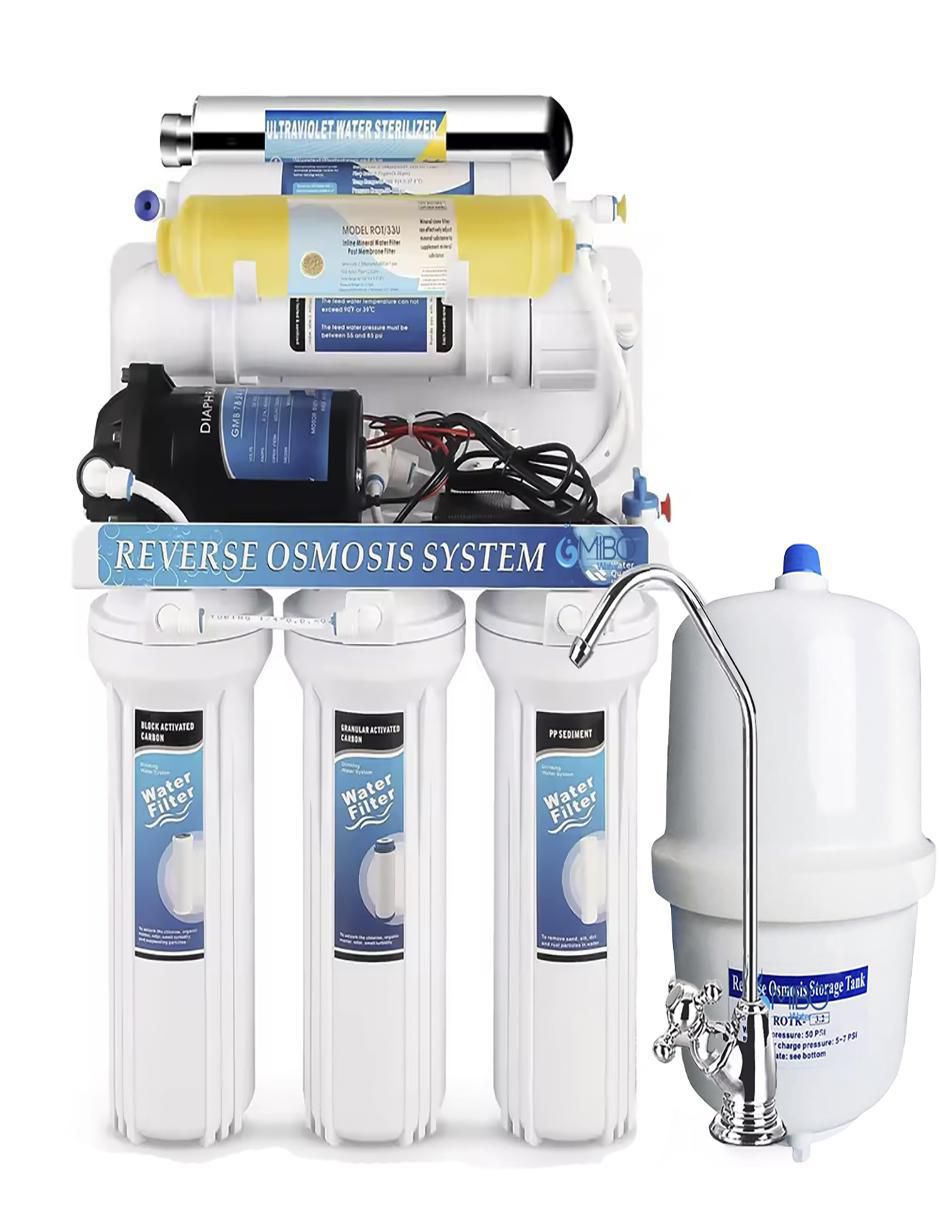 Filtro purificador de agua 7 etapas UV mineral Filtro purificador de agua 7 etapas UV mineral