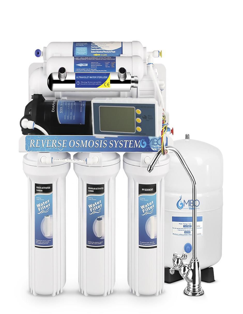 Filtro purificador de agua 7 etapas UV alcalino Filtro purificador de agua 7 etapas UV alcalino