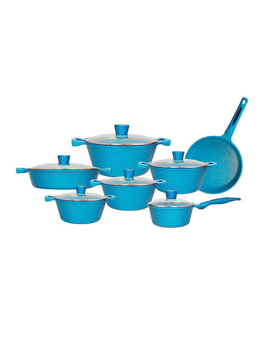 Batería de cocina HZ13001B de vitrocerámica antiadherente cerámica 13 piezas 1