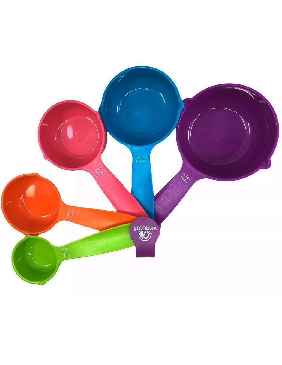 Set taza medidora de plástico 5 piezas 1