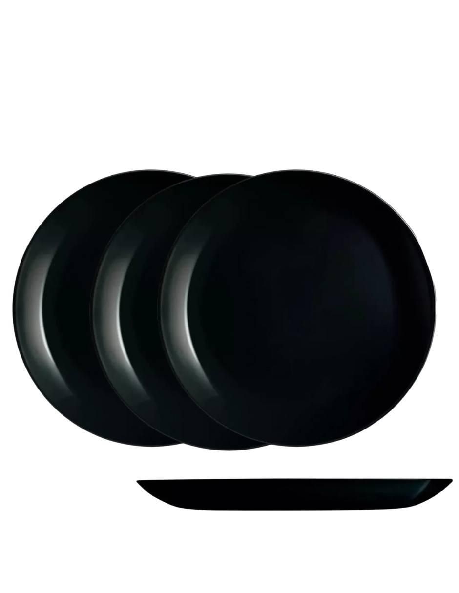 Plato trinche Luminarc Diwali de vidrio 4 piezas Plato trinche Luminarc Diwali de vidrio 4 piezas