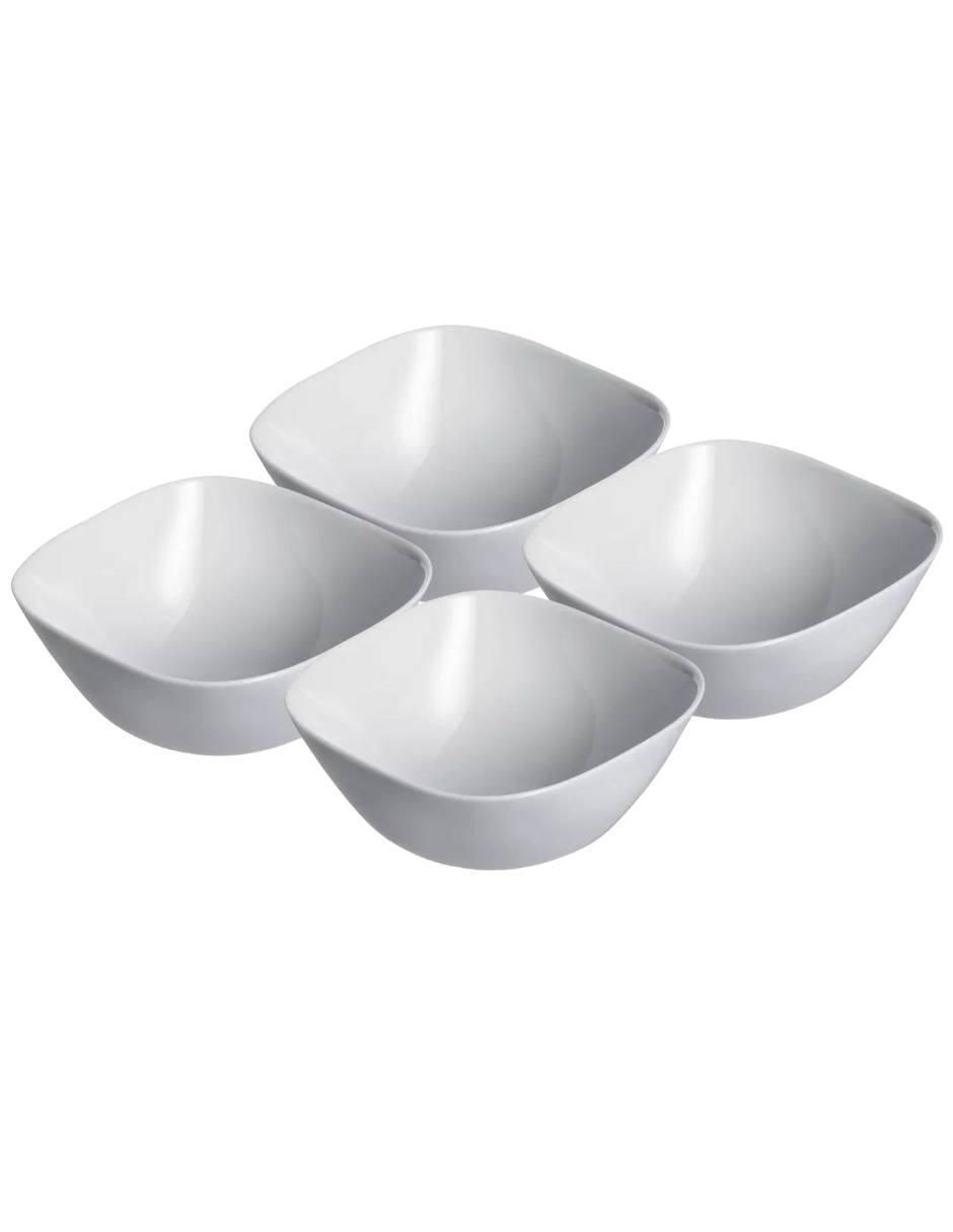 Plato ensalada Luminarc Carine de vidrio 4 piezas