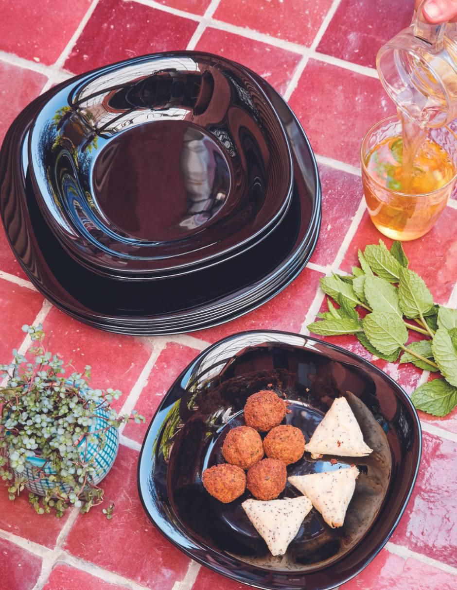 Plato trinche Carine de vidrio 4 piezas 4