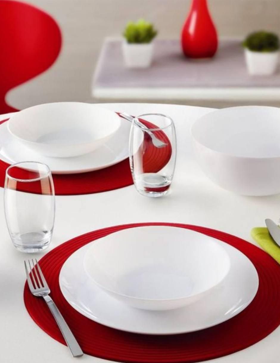 Plato sopa Luminarc Diwali de vidrio 4 piezas 6