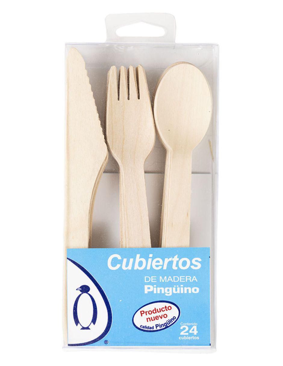 Set cubiertos de madera 4 piezas 3