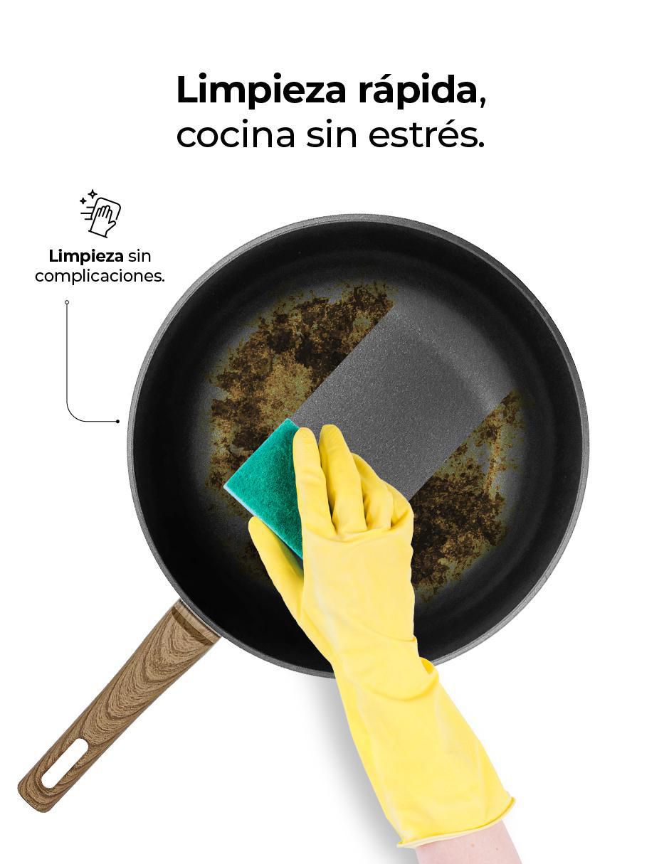 Sartén Wok de aluminio anodizado 6