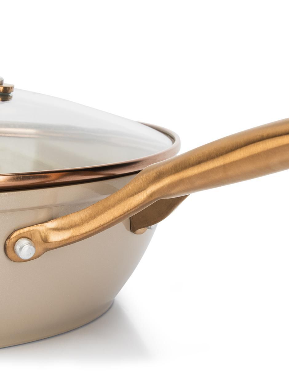 Sartén con tapa Cocina de aluminio forjado 4