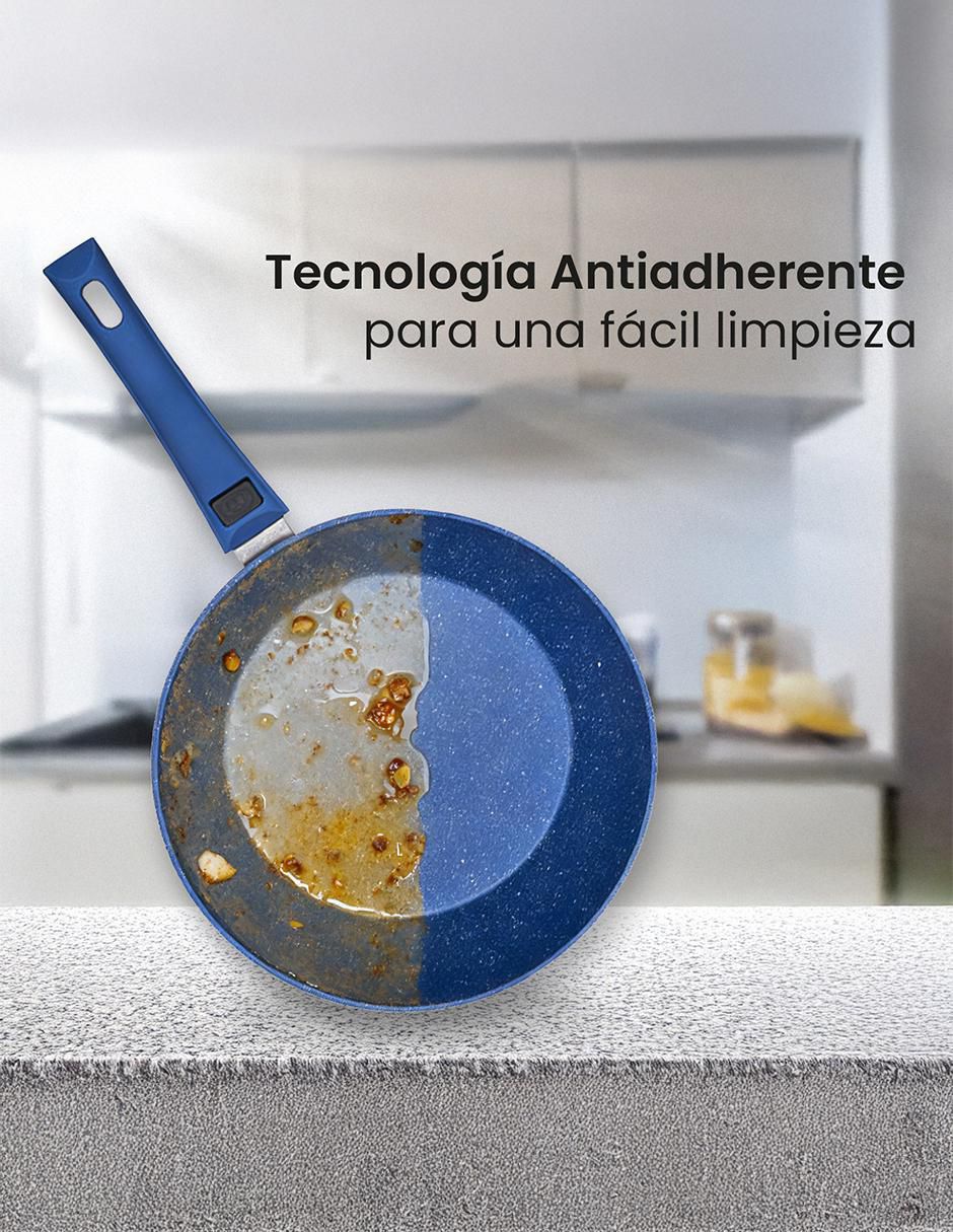 Batería de cocina Master Deluxe de acero inoxidable antiadherente convencional 10 piezas 5