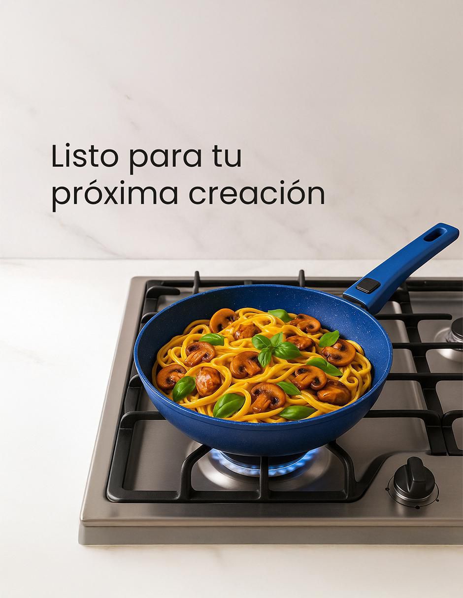 Batería de cocina Master Deluxe de acero inoxidable antiadherente convencional 10 piezas 7