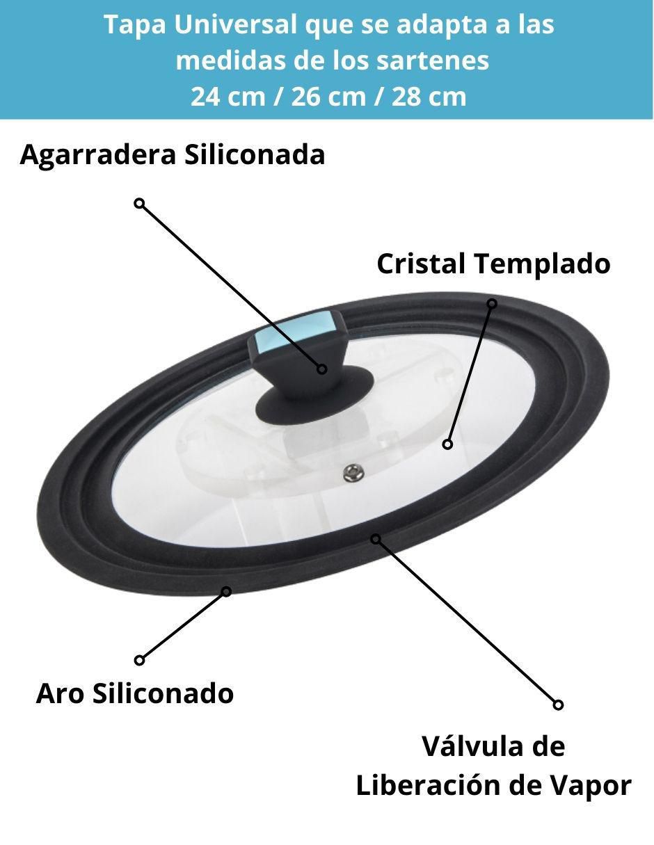 Set de sartenes Greblon de aluminio 3 piezas 7