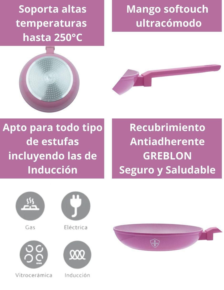 Set de sartenes Mármol de aluminio 3 piezas 6