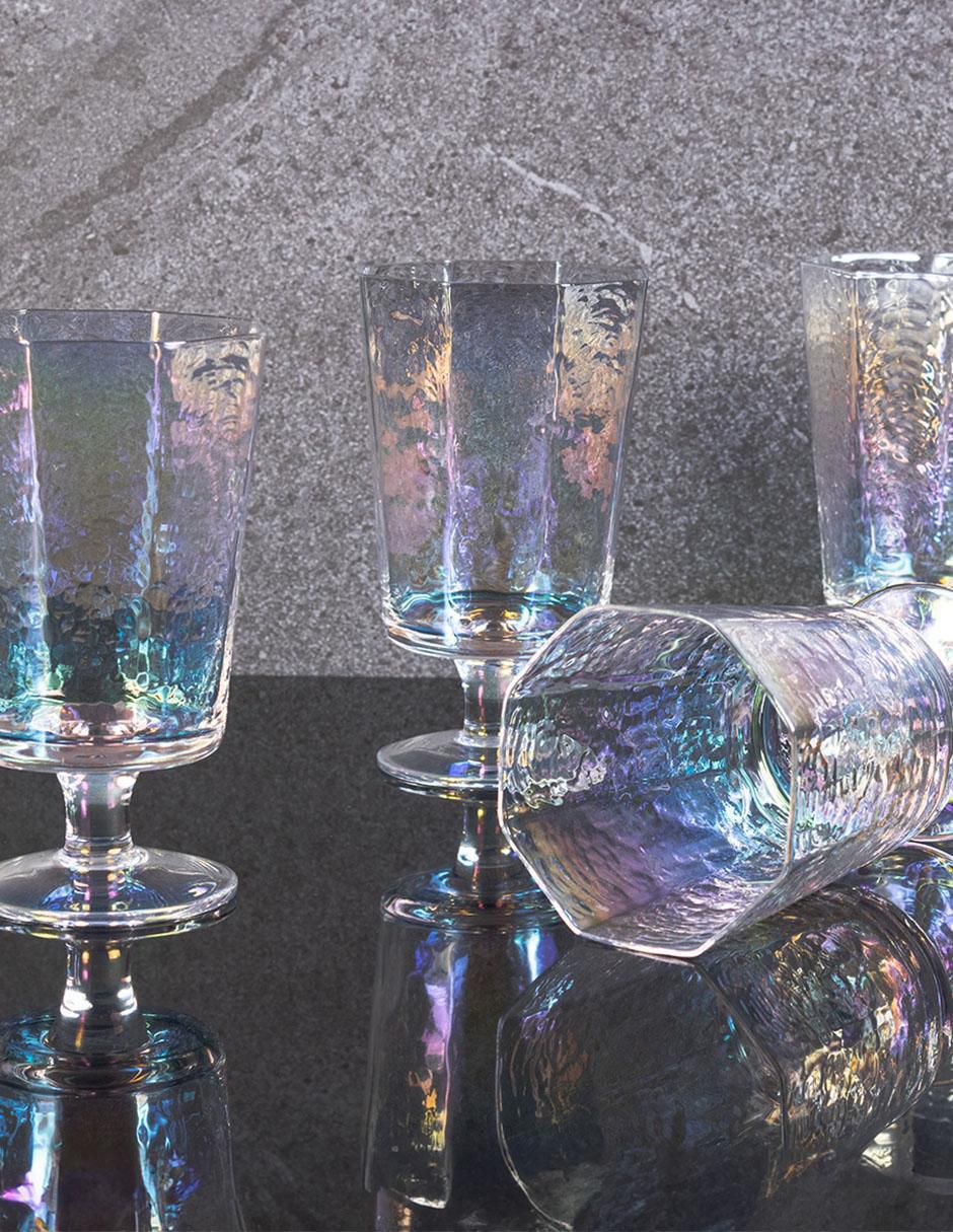 Set de copas para agua de vidrio 5