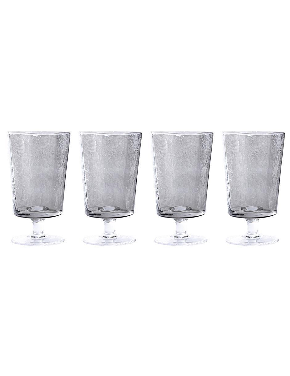 Set de copas para agua de vidrio