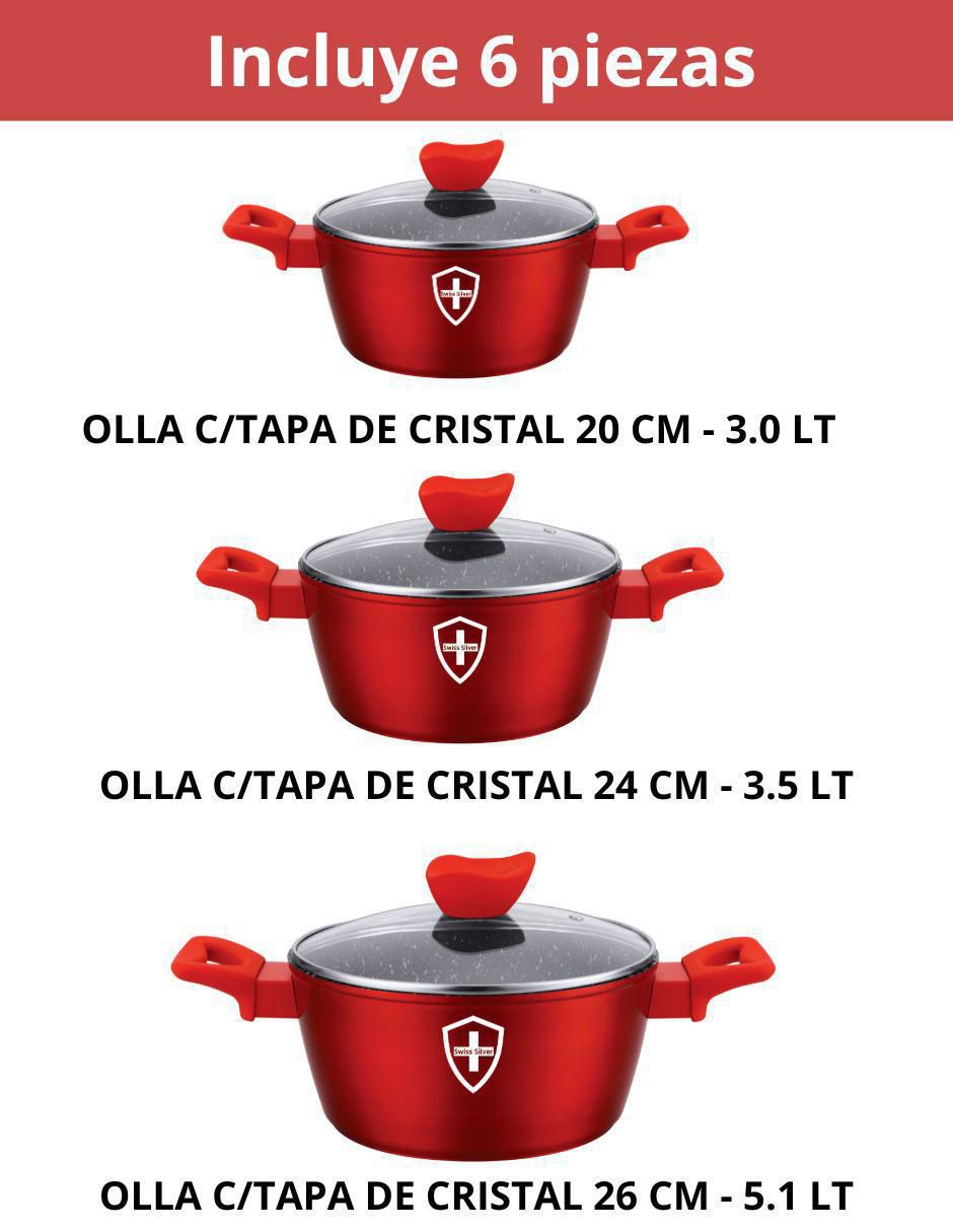 Set de cacerola Convencional 6