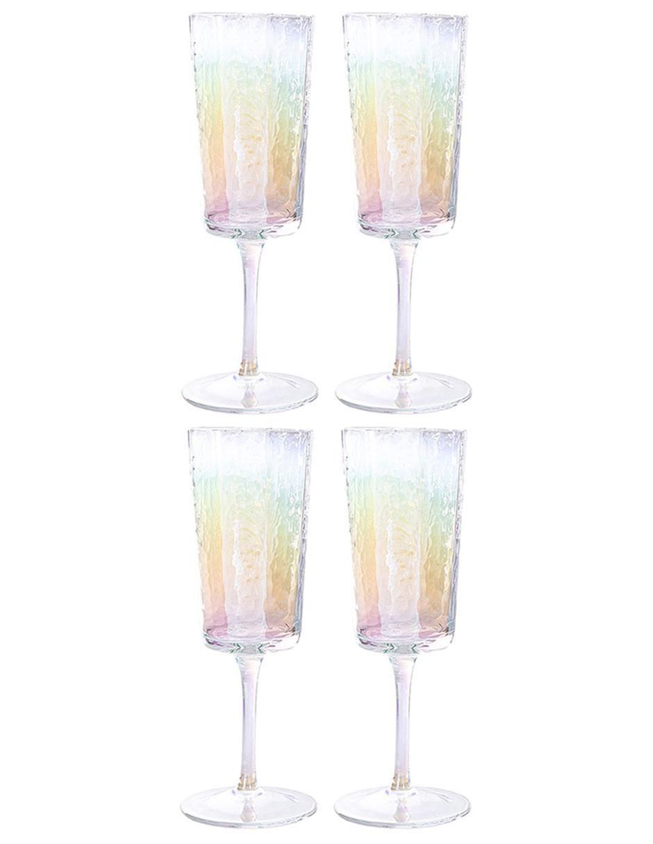 Set de copas para flauta de vidrio 2