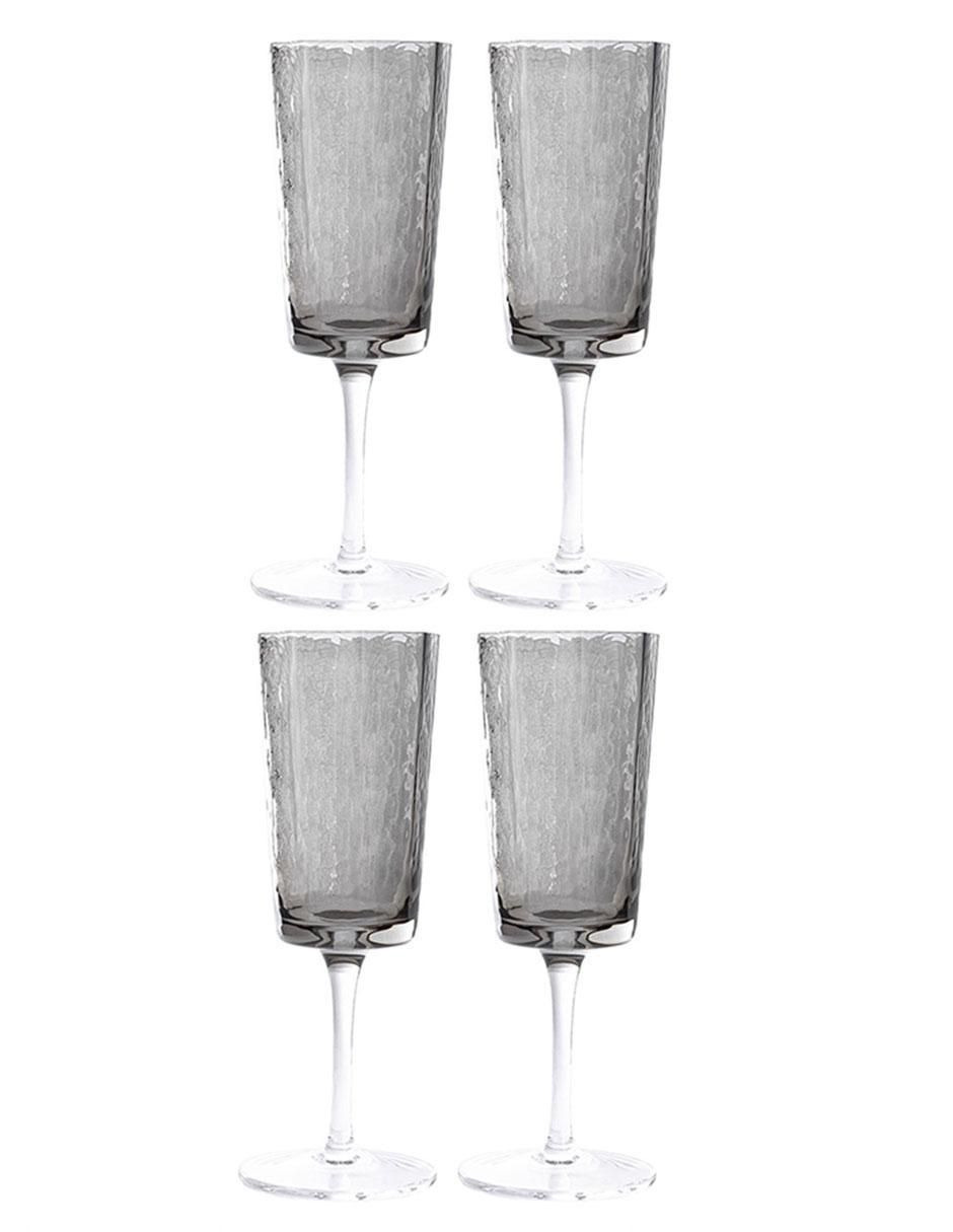 Set de copas para flauta Mesa de vidrio 2