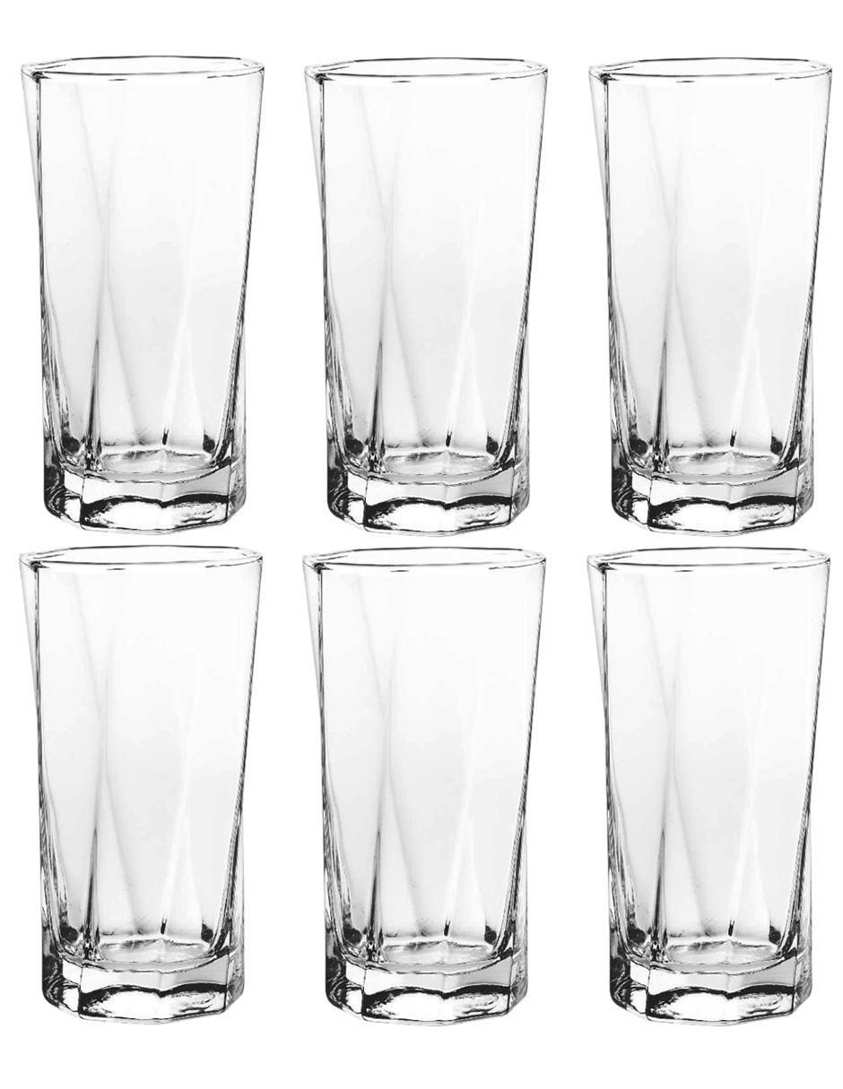 Set vasos de vidrio con 6 piezas