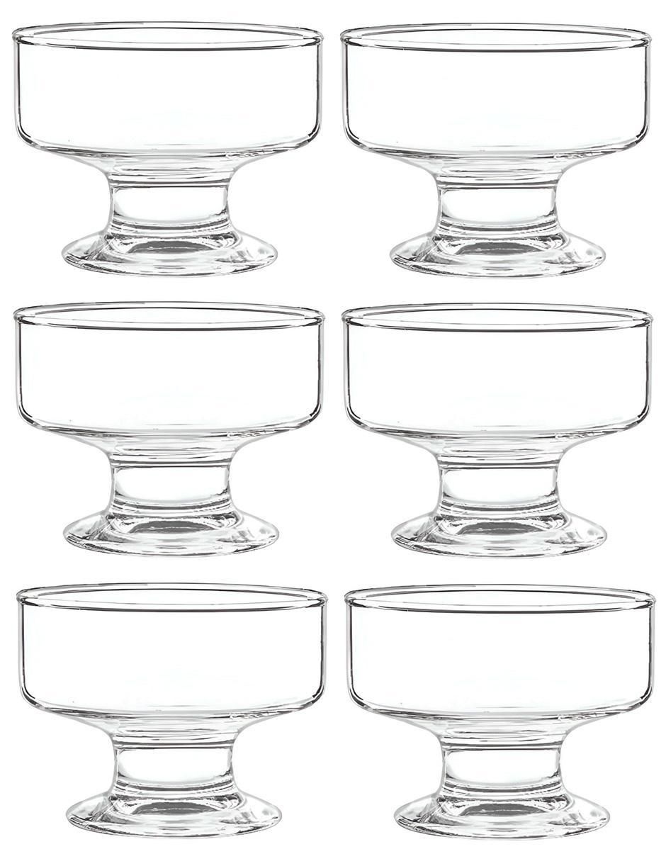 Set de copas para helado de vidrio 1