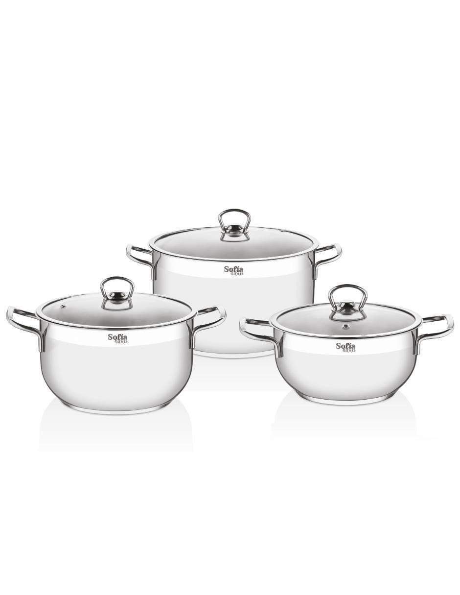 Batería de cocina Deluxe de acero inoxidable 22 piezas 3