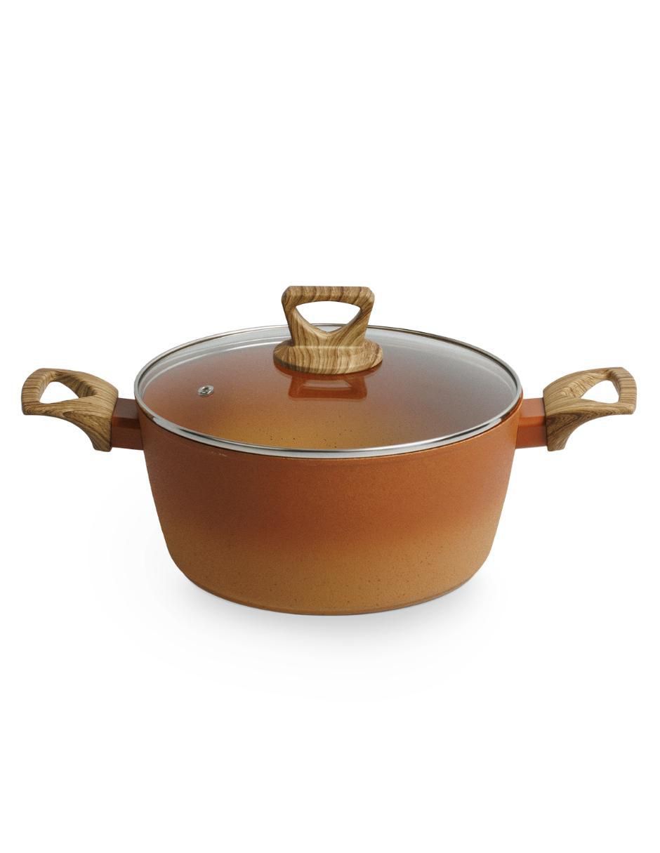Batería de cocina Terracook de aluminio anodizado antiadherente cerámica 7 piezas 2