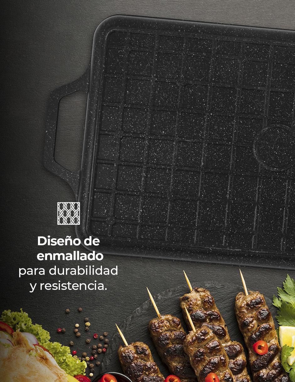 Comal aluminio anodizado