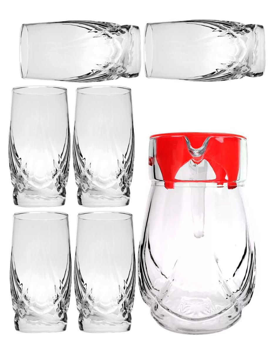 Set jarra y vasos de vidrio 1