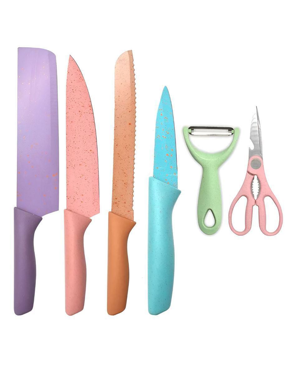 Set de cuchillos utilitario prokitchen 6 piezas