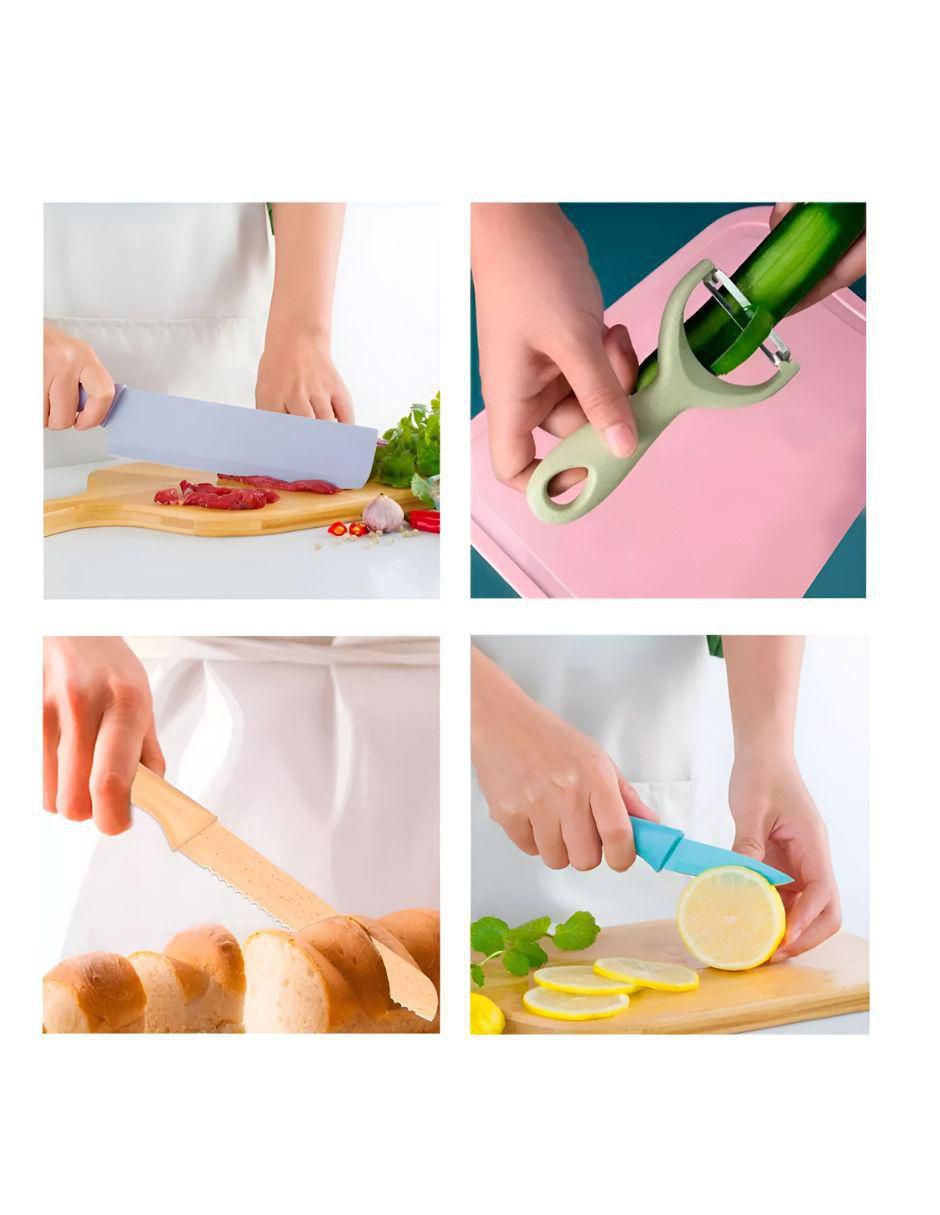 Set de cuchillos utilitario prokitchen 6 piezas 3