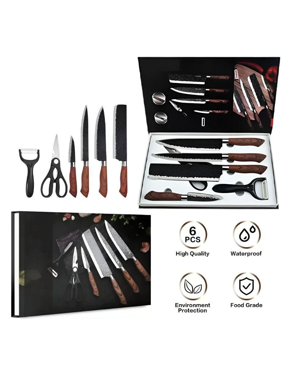 Set de cuchillos utilitario prokitchen 6 piezas 3