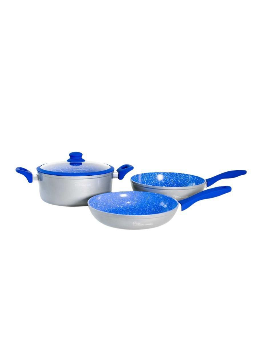 Batería de cocina de aluminio antiadherente cerámica 4 piezas 4