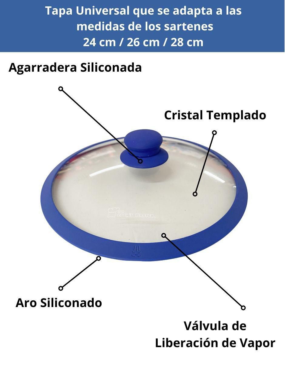 Batería de cocina de aluminio antiadherente cerámica 4 piezas 9