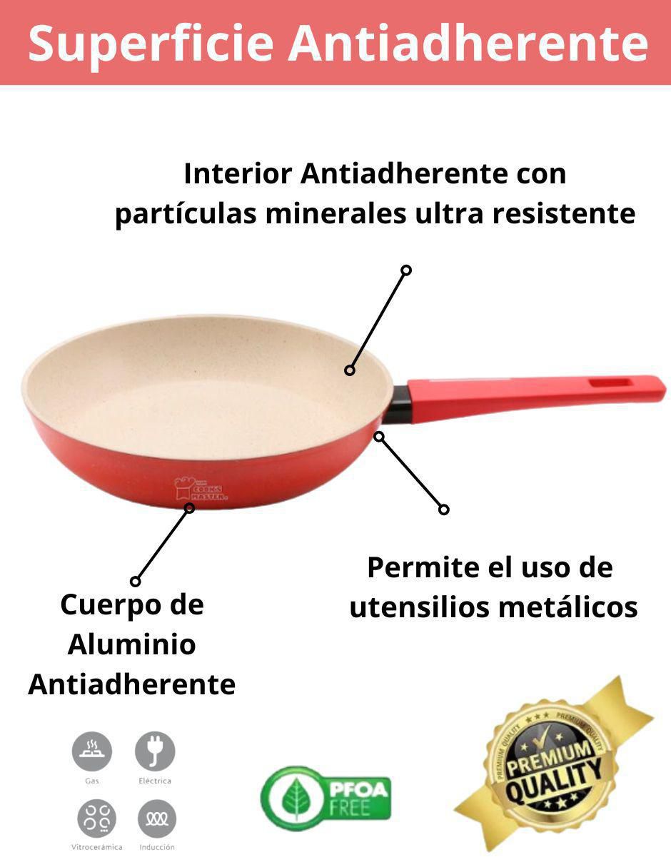 Set de sartenes Swiss Silver Mármol de aluminio 3 piezas 7