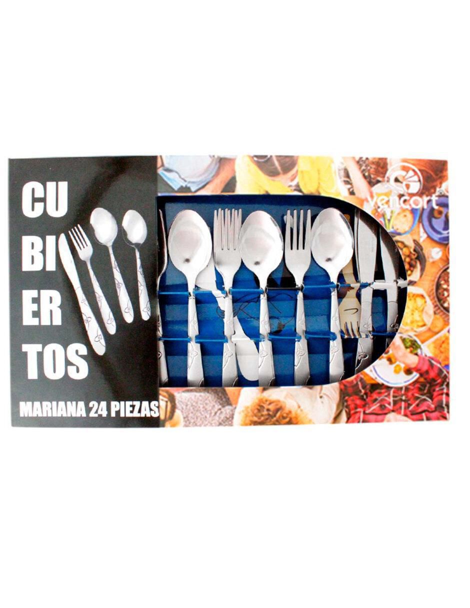 Set cubiertos de acero inoxidable 24 piezas 3