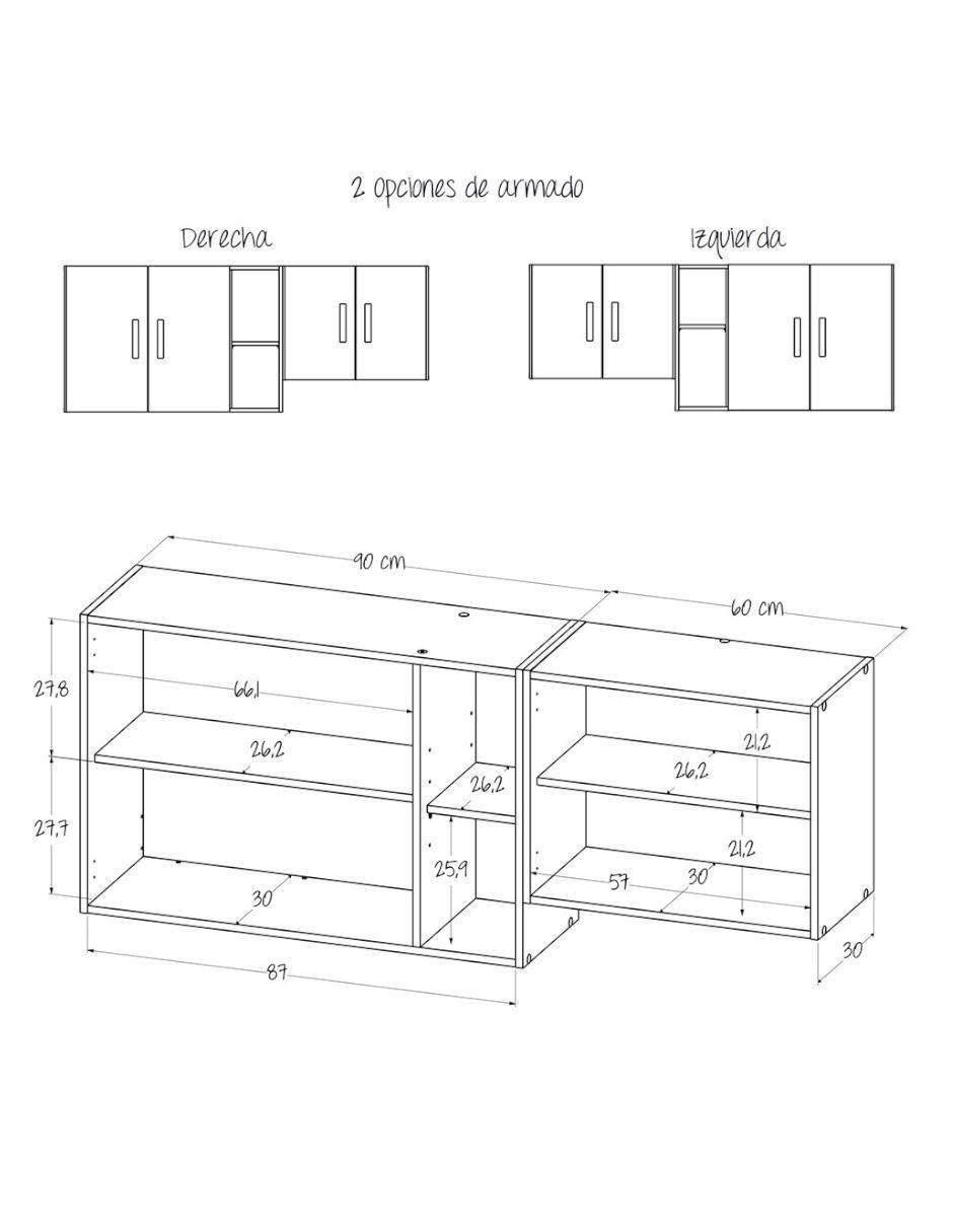 Alacena armable MDP 11