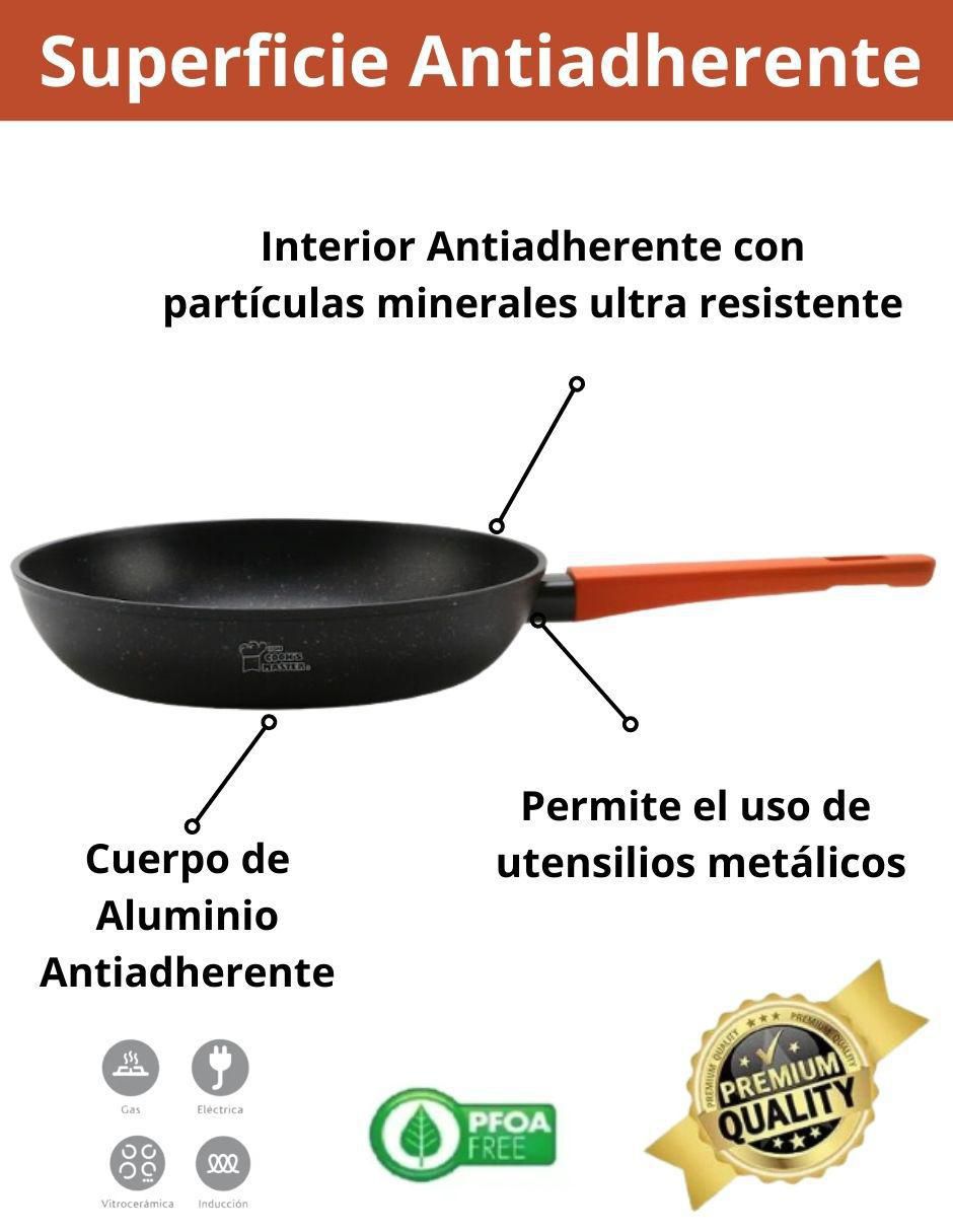 Set de sartenes Greblon de aluminio 3 piezas 6