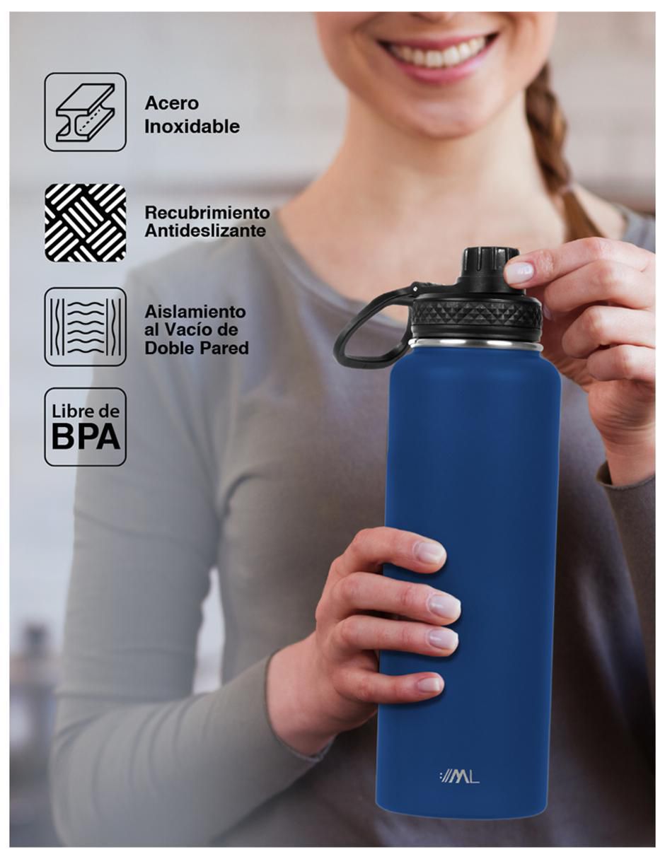 Termo 4 piezas "piezas" magma life "de" acero inoxidable sin familia "con tapa" rosca 950 ml