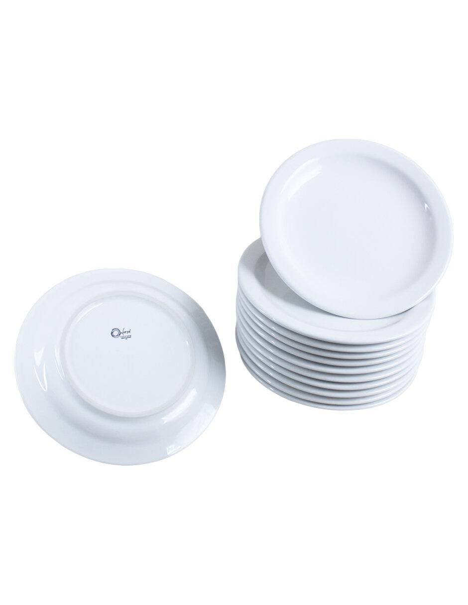 Plato trinche de porcelana 12 piezas Plato trinche de porcelana 12 piezas