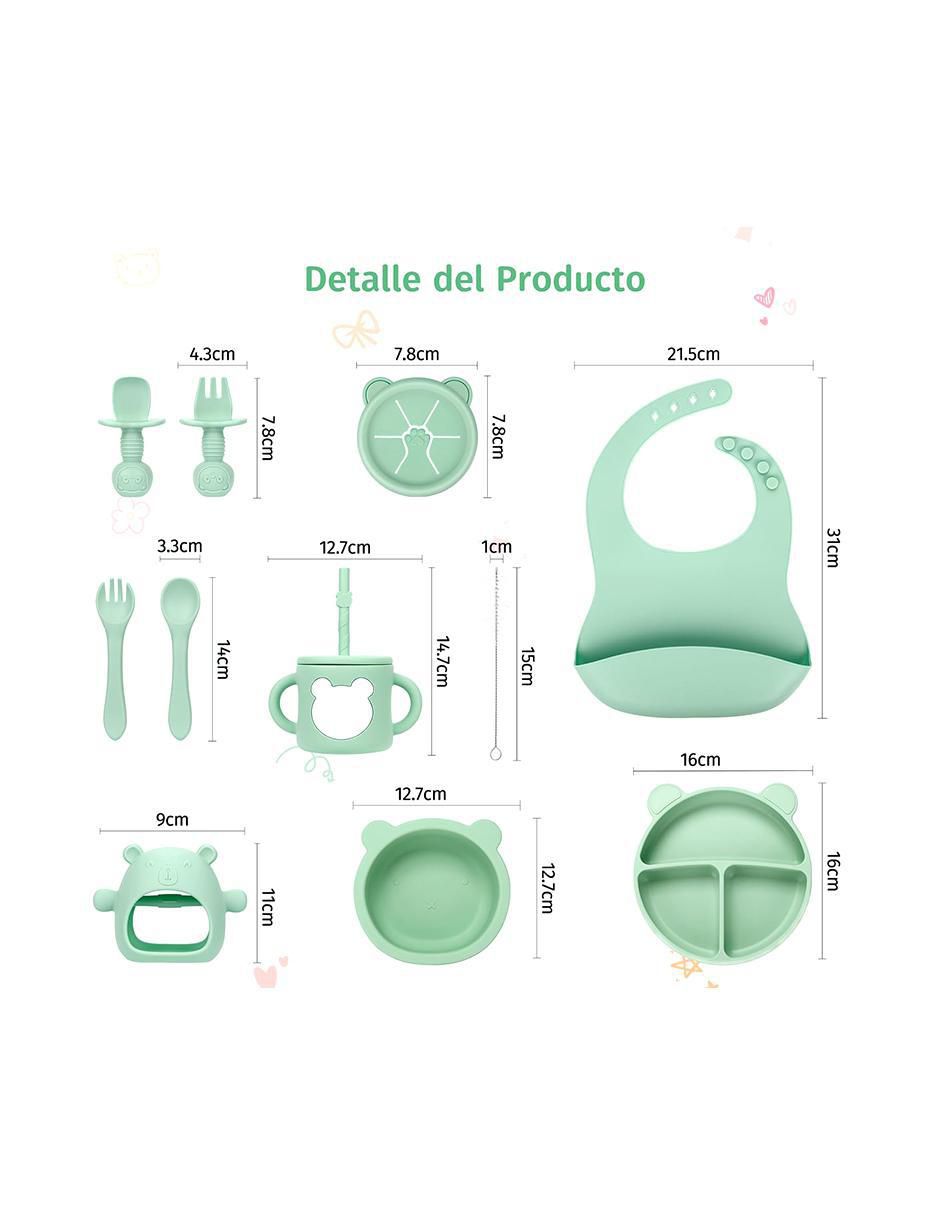 Plato a Op Baby México de silicón 10 piezas 3