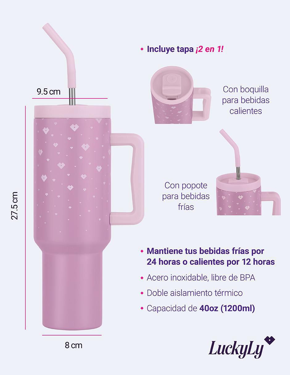 Termo de acero inoxidable Tiana con tapa rosca 1.2 L 7