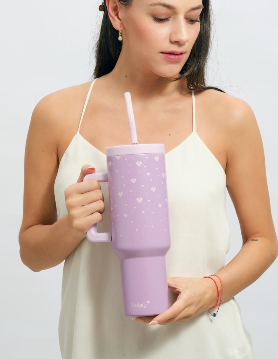 Termo Luckyly de acero inoxidable Tiana con tapa rosca 1.2 l