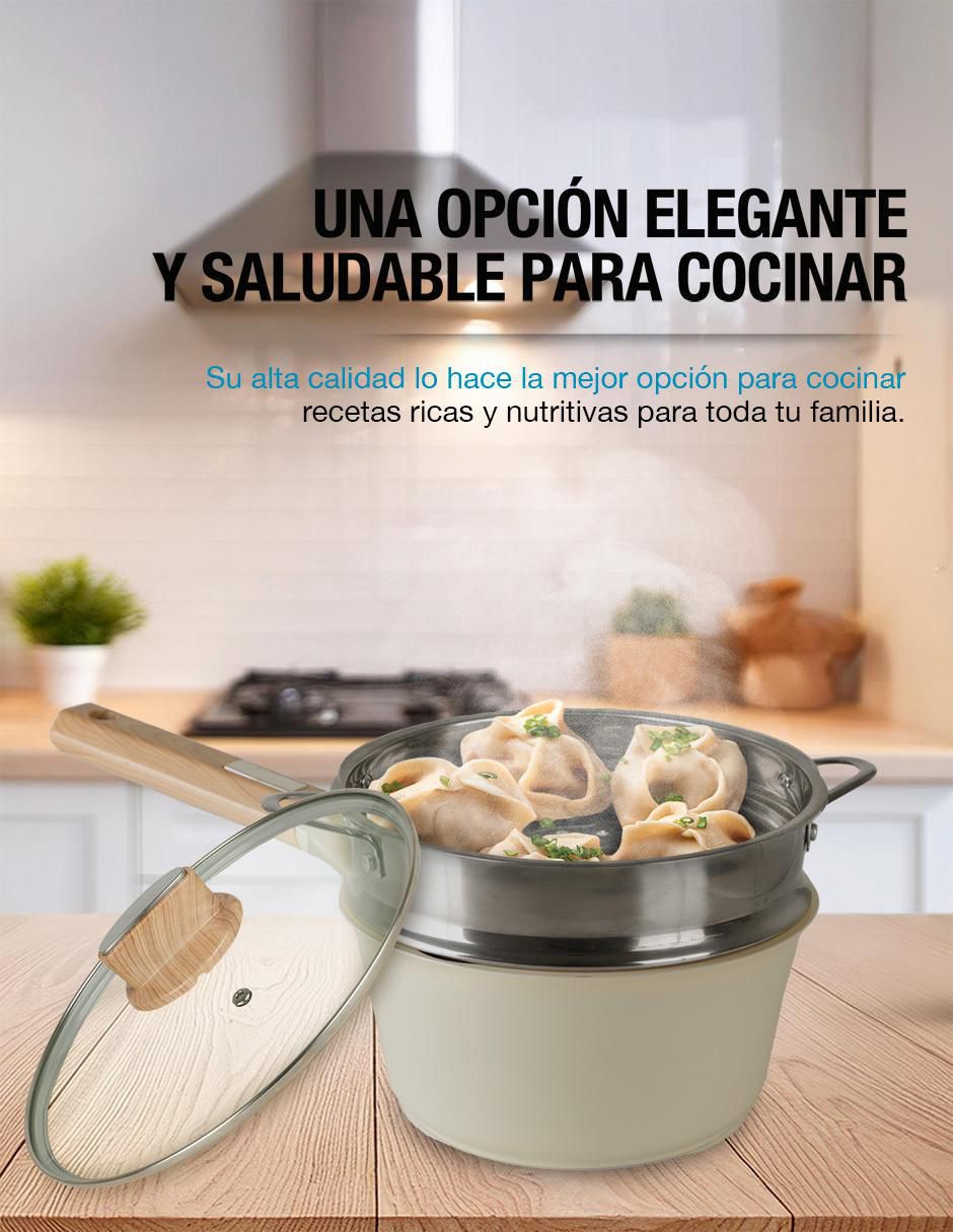 Batería de cocina Cairo de cerámica antiadherente cerámica 10 piezas 8